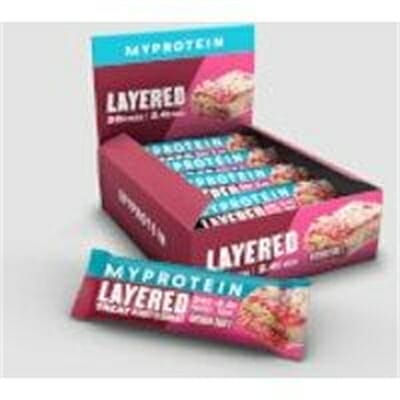 Fitness Mania - Layered Protein Bar - 12 x 60g - Birthday Cake