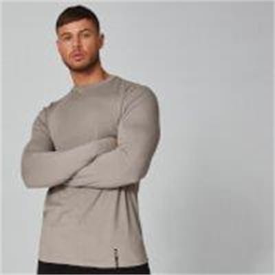 Fitness Mania - Luxe Classic Long Sleeve Crew - Quarry - XS
