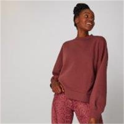 Fitness Mania - Oversized Crew Neck Sweatshirt - Port