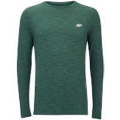 Fitness Mania - Performance 2 Pack Long Sleeve T-Shirts - Charcoal Marl/Green Marl - S