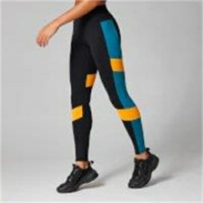 Fitness Mania - Power Colour Block Leggings - Black - L