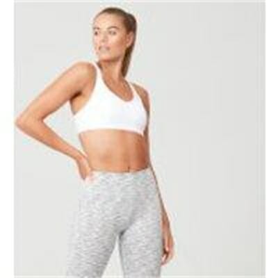 Fitness Mania - Power Mesh Sports Bra - White - XS