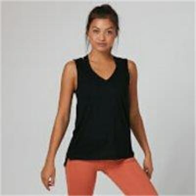 Fitness Mania - Strap Detail Vest Top - Black - XS