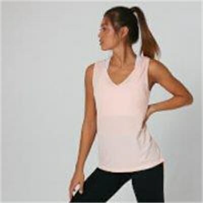 Fitness Mania - Strap Detail Vest Top - Pearl Blush - XS