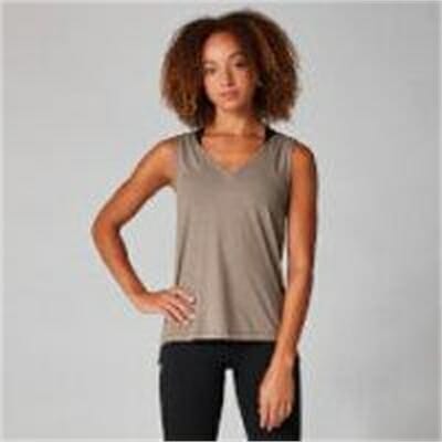 Fitness Mania - Strap Detail Vest Top - Praline - XS