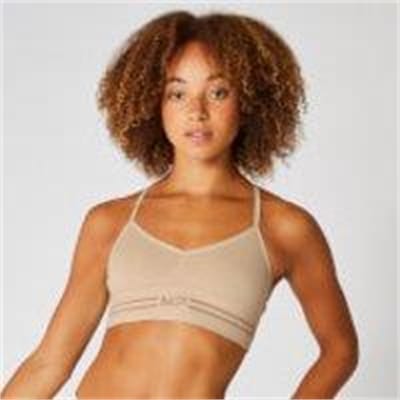 Fitness Mania - Essentials Seamless Bralette - Beige - XS