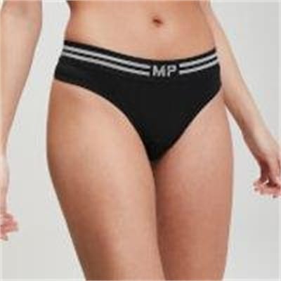 Fitness Mania - Essentials Seamless Thong - Black - L