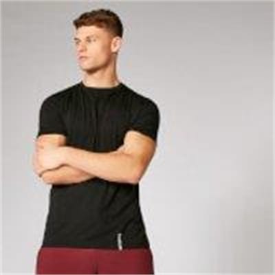 Fitness Mania - Luxe Classic Crew T-Shirt - Black - XS