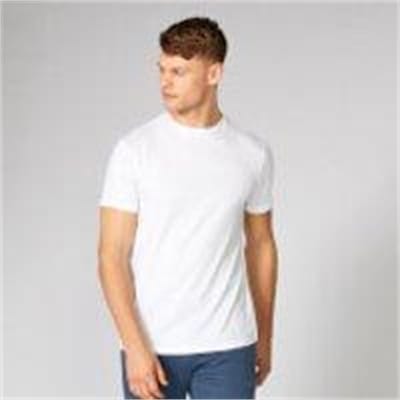 Fitness Mania - Luxe Classic Crew T-Shirt - White - L