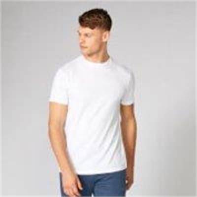 Fitness Mania - Luxe Classic Crew T-Shirt - White - M