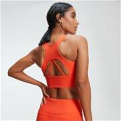 Fitness Mania - MP Power Women's Longline Sports Bra - Flame - L