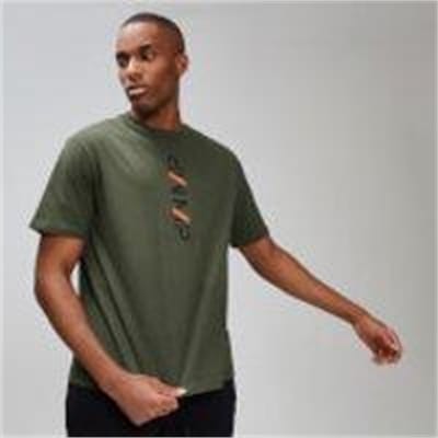 Fitness Mania - MP Rest Day Men's 180 Graphic T-Shirt - Army Green - L