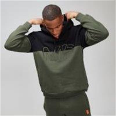 Fitness Mania - MP Rest Day Men's Split Overhead Hoodie - Army Green - S