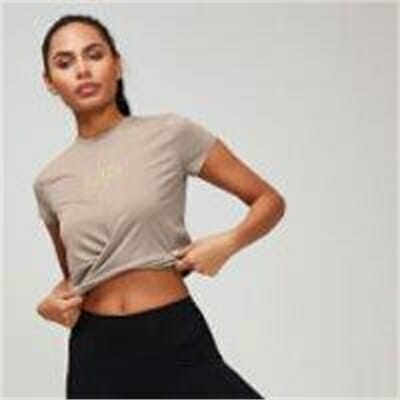 Fitness Mania - Rest Day Women's Twist Front T-Shirt - Praline - XL