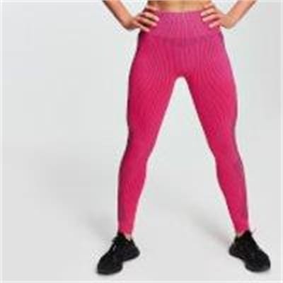 Fitness Mania - MP Contrast Seamless Women's Leggings - Super Pink - L