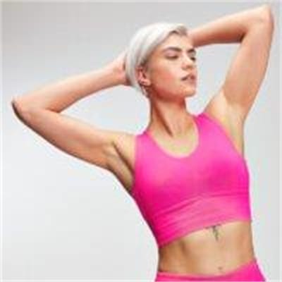 Fitness Mania - MP Power Women's Longline Sports Bra - Super Pink - S