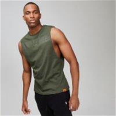 Fitness Mania - MP Rest Day Men's Drop Armhole Tank Top - Army Green - L