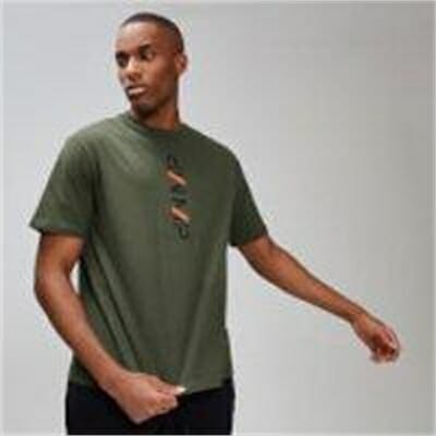 Fitness Mania - MP Rest Day Men's Graphic T-Shirt - Army Green - L