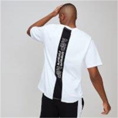 Fitness Mania - MP Rest Day Men's Stripe Graphic T-Shirt - White - L