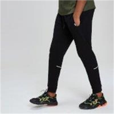 Fitness Mania - MP Rest Day Piped Calf Joggers - Black - XS