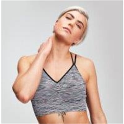 Fitness Mania - MP Space Dye Seamless Women's Sports Bra - Black - L