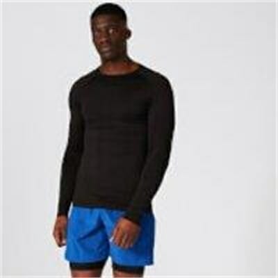 Fitness Mania - Myprotein Elite Seamless Long Sleeve Top - Black - XS