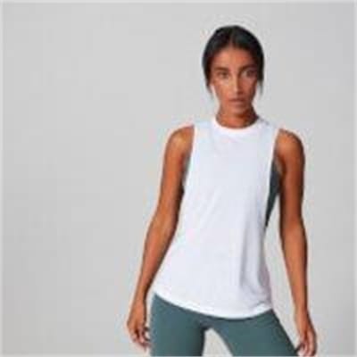 Fitness Mania - MP Essentials Training Drop Armole Vest - White - S