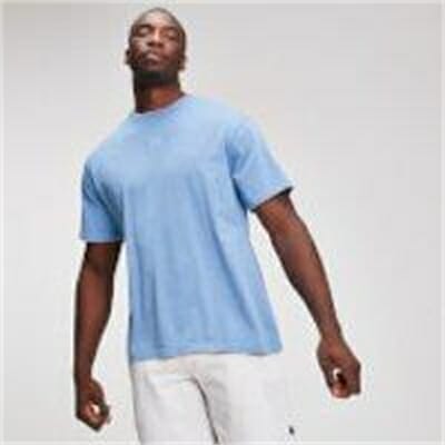 Fitness Mania - MP Graphic Men's Embroidered T-Shirt - Sky Blue - L