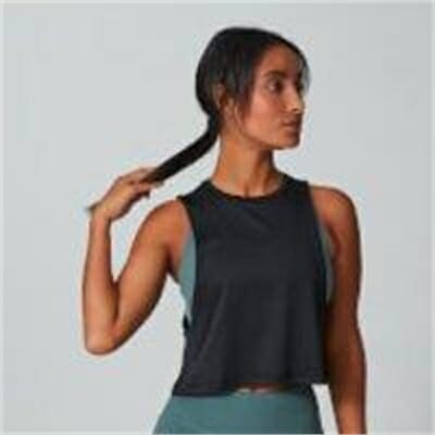 Fitness Mania - MP Mesh Tech Drop Armhole Tank Top - Black - L