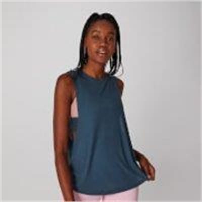 Fitness Mania - MP Rib Drop Armhole Vest - Dark Indigo - XS