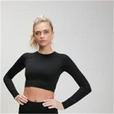 Fitness Mania - MP Shape Seamless Crop Top - Black - XS