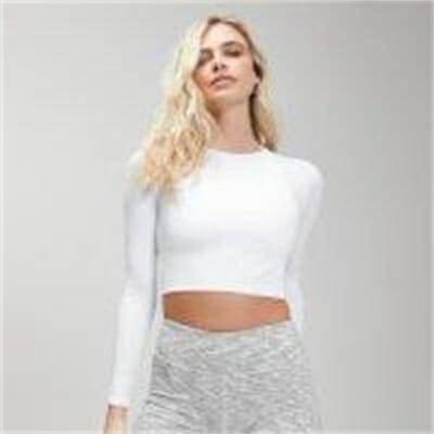 Fitness Mania - MP Shape Seamless Crop Top - White - L