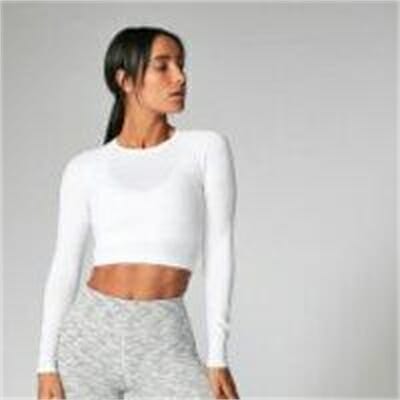 Fitness Mania - MP Shape Seamless Crop Top - White