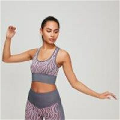 Fitness Mania - Myprotein Animal Print Seamless Women's Sports Bra - Candy/Slate