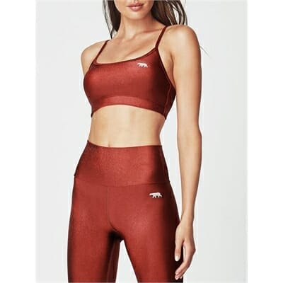 Fitness Mania - Running Bare Crystal Push Up Sports Bra