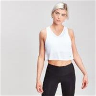 Fitness Mania - MP Rest Day Women's Cropped Vest - White - XL
