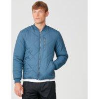 Fitness Mania - MP Pro-Tech Quilted Bomber Jacket - Petrol Blue - M