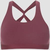 Fitness Mania - Power Mesh Sports Bra - Oxblood - L