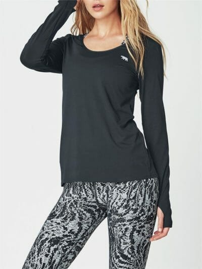 Fitness Mania - Running Bare Warm Down Long Sleeve Workout Tee