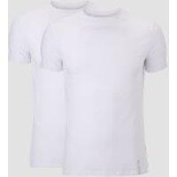 Fitness Mania - Luxe Classic 2-Pack T-Shirt – White/White - L