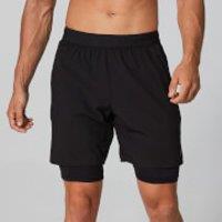 Fitness Mania - MP Power Double-Layered Shorts - Black - XL