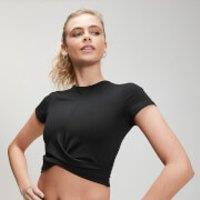 Fitness Mania - MP Women's Power Short Sleeve Crop Top - Black - L