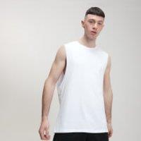 Fitness Mania - MP Men's Luxe Classic Drop Armhole Tank Top - White - XS