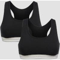 Fitness Mania - MP Women's Essentials Bralette - Black (2 Pack) - L