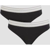 Fitness Mania - MP Women's Essentials Thong - Black (2 Pack) - L