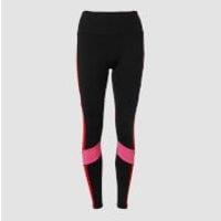 Fitness Mania - MP Women's Power Colour Block Leggings - Black/Danger - L