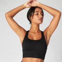 Fitness Mania - MP Women’s Shape Seamless Ultra Cross Strap Bra - Black - M