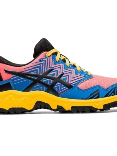 Fitness Mania - Asics Gel Fuji Trabuco 8 GS - Kids Trail Running Shoes - Directoire Blue/Black/Yellow
