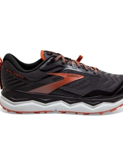 Fitness Mania - Brooks Caldera 4 - Mens Trail Running Shoes - Black/Grey/Burnt Ochre