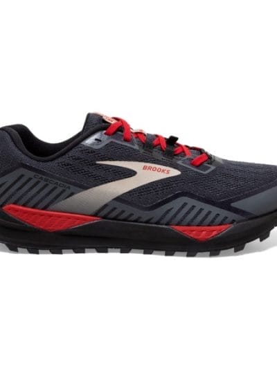 Fitness Mania - Brooks Cascadia 15 GTX - Mens Trail Running Shoes - Black/Ebony/Red